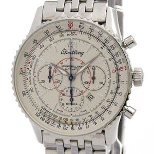 BREITLING Navitimer Montbrillant Steel Automatic Watch A41330 Polished